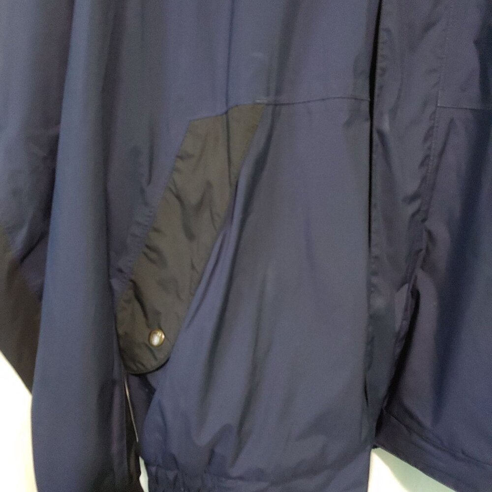 DryJoys by FootJoy men's jacket blue black Size Large windbreaker - Picture 12 of 13